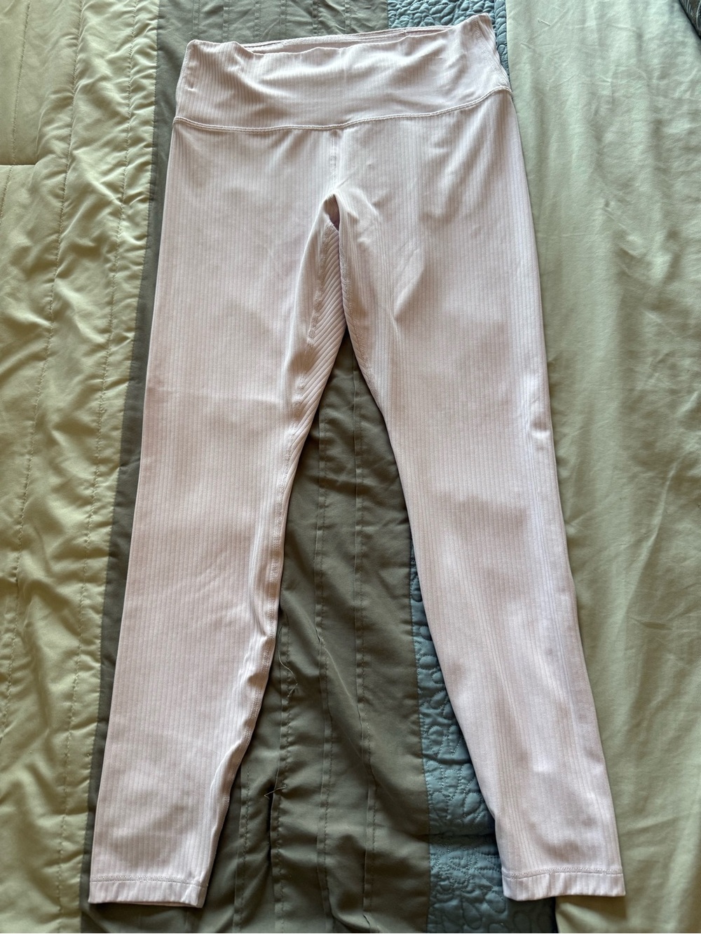 all in motion Light Pink Ribbed High-Waist Leggings